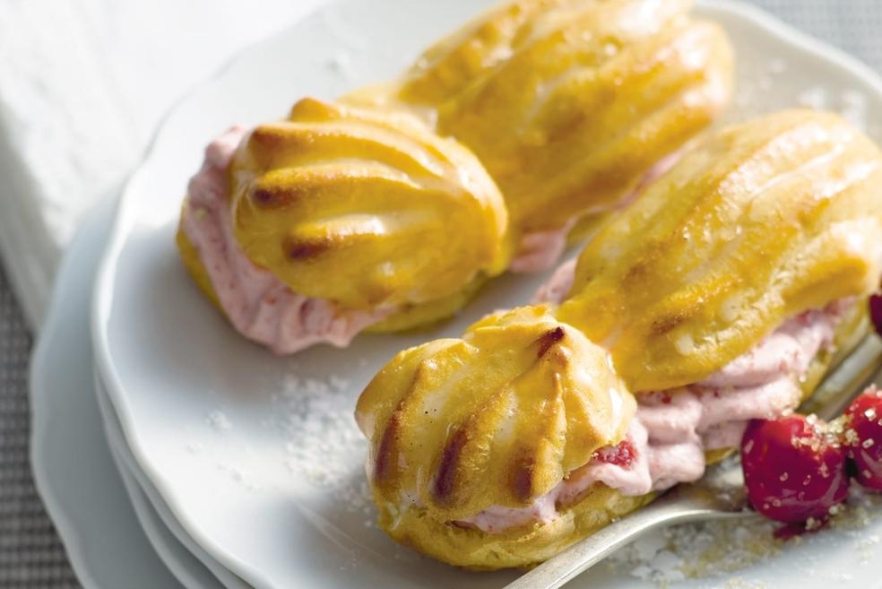 Mini éclairs à la cerise