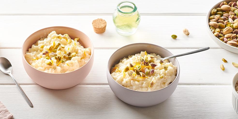 Riz au lait fleur d'oranger & pistaches