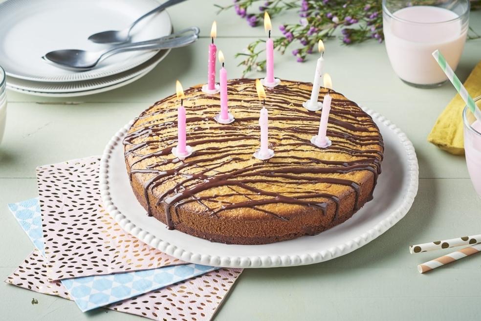 Cake bi-couche chocolat et vanille