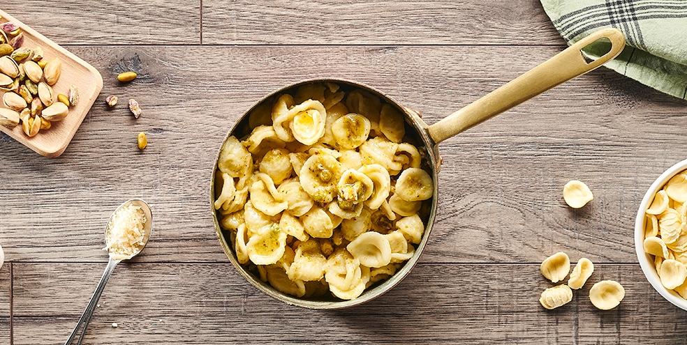 Orecchiette au pesto de pistaches