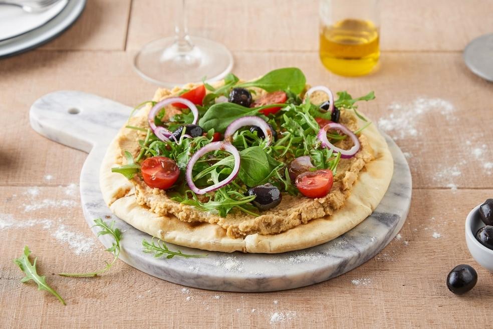 Pizza houmous
