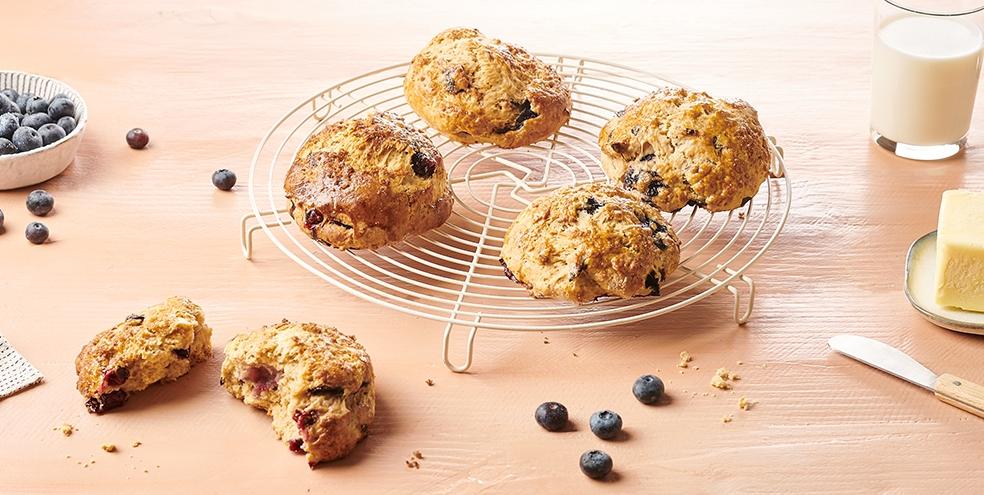 Scones aux myrtilles
