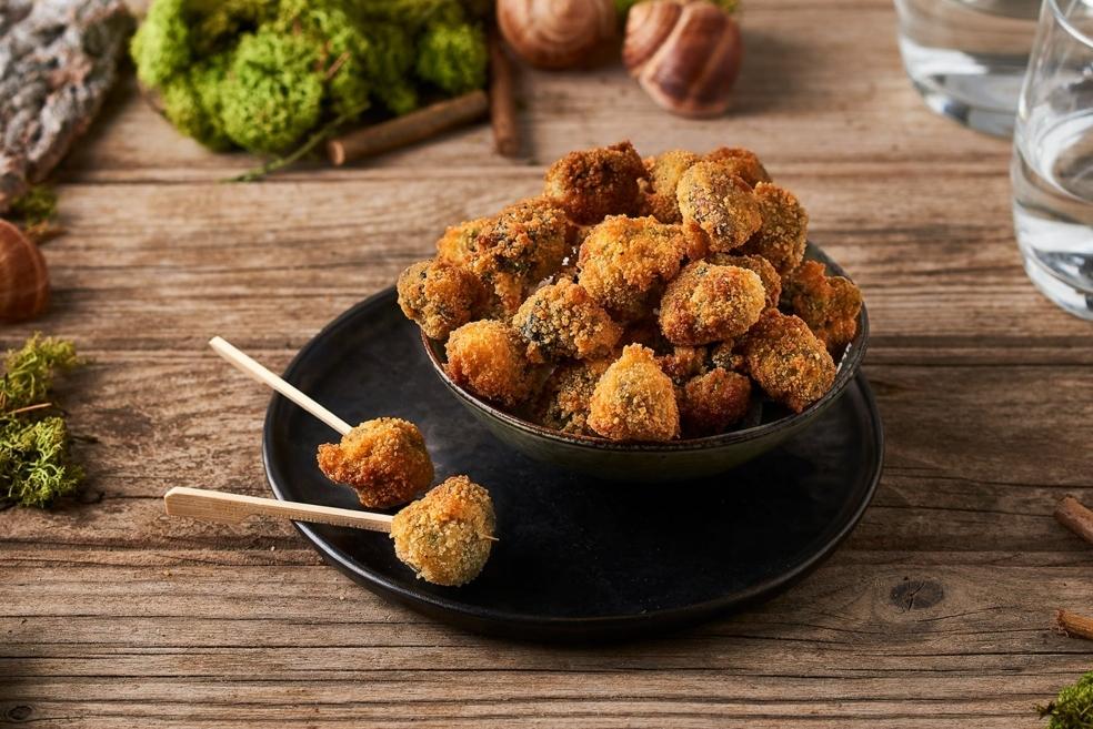 Escargots panés aux herbes