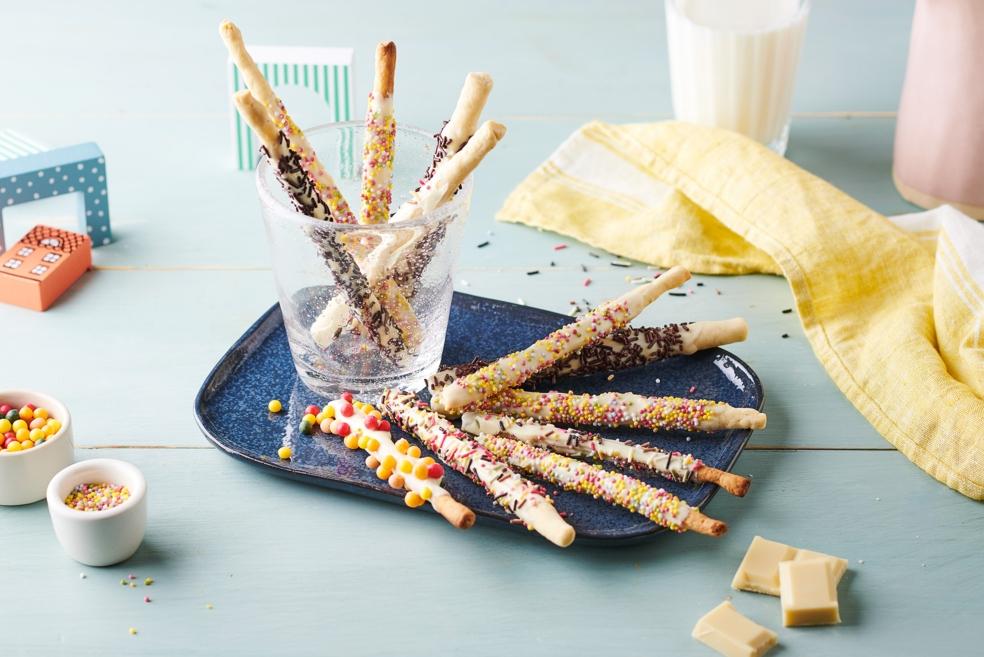 Mikado au chocolat blanc