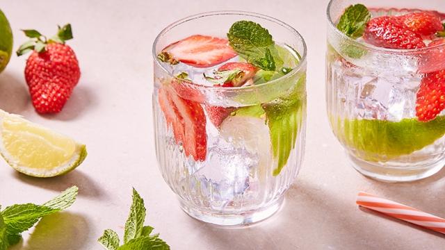 Gin tonic aux fraises