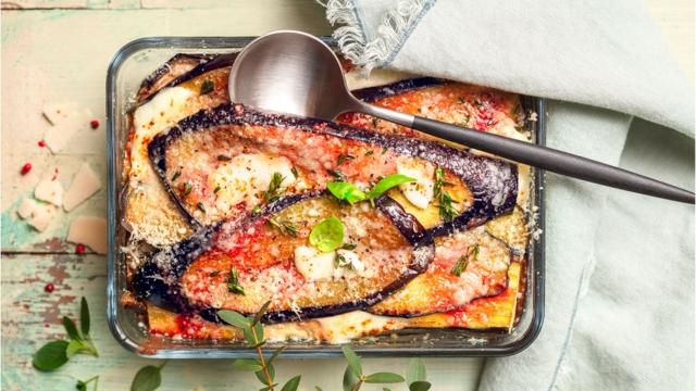 Gratin d'aubergines à la parmigiana
