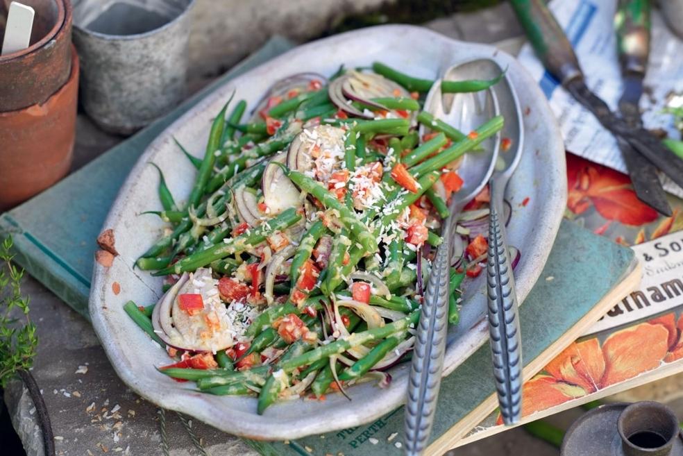 Salade d'haricots verts à la noix de coco