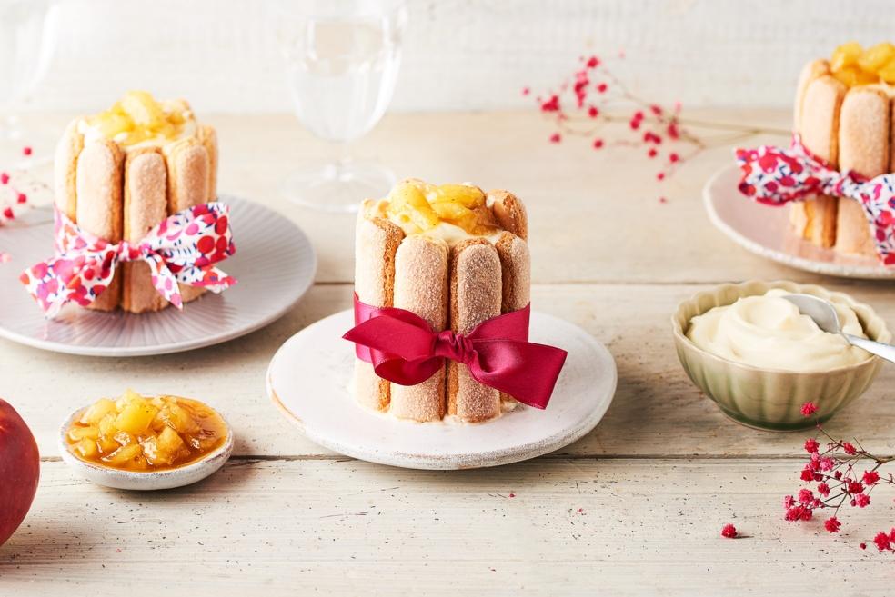 Mini charlottes de Pâques aux pommes