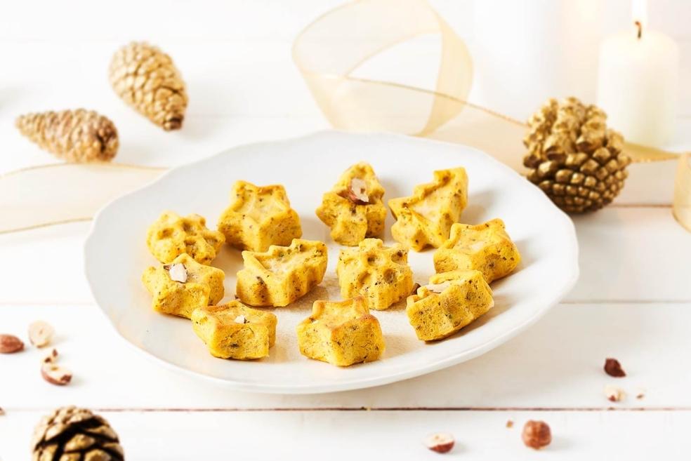 Flan aux carottes, noisettes et persil