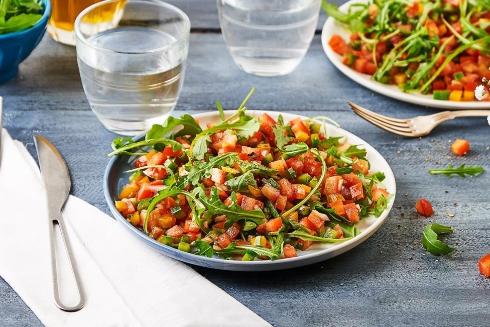 Tartare de tomates et poivrons