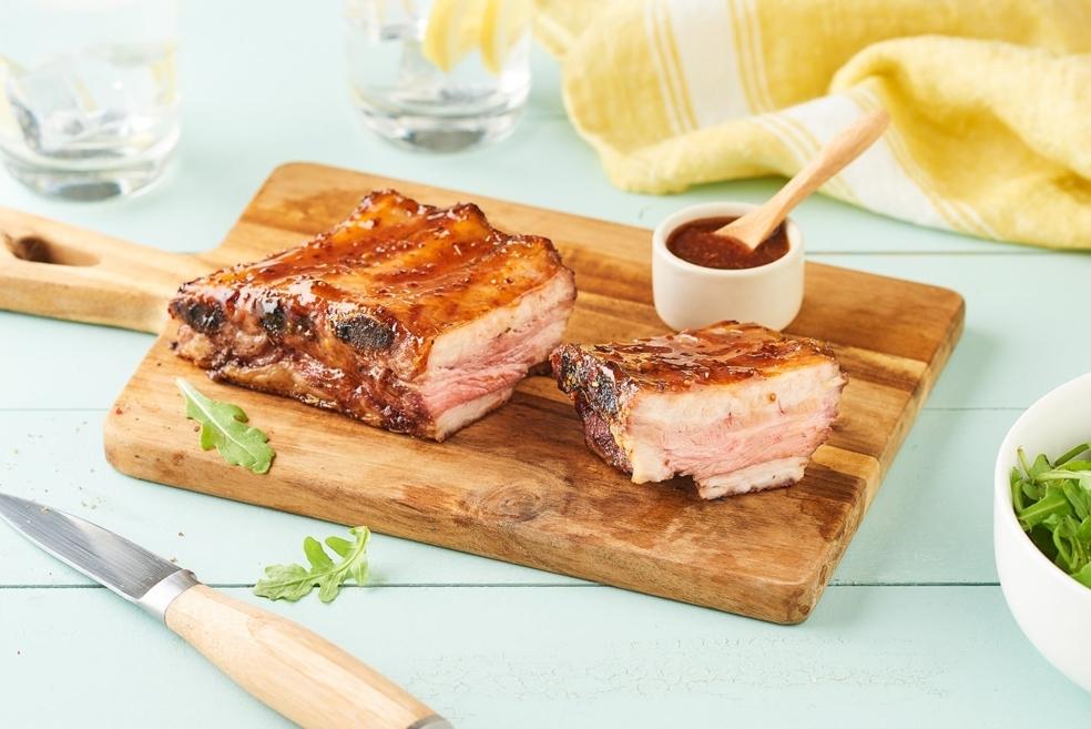 Ribs en papillote au miel, moutarde et piment vert