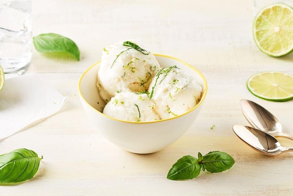 Sorbet citron-basilic