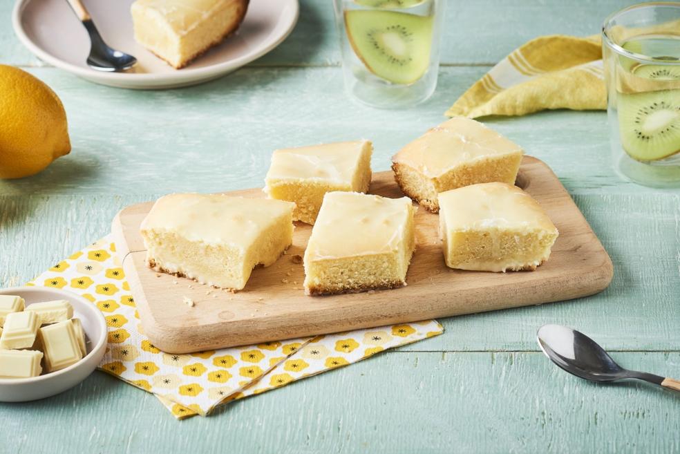 Lemon brownie au chocolat blanc et zestes de citrons