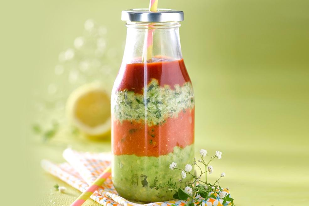 Smoothie salé minute à étages