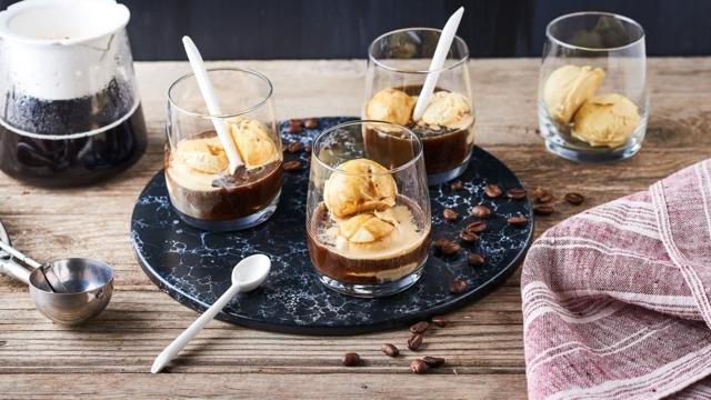Affogato - Espresso italien à la crème glacée