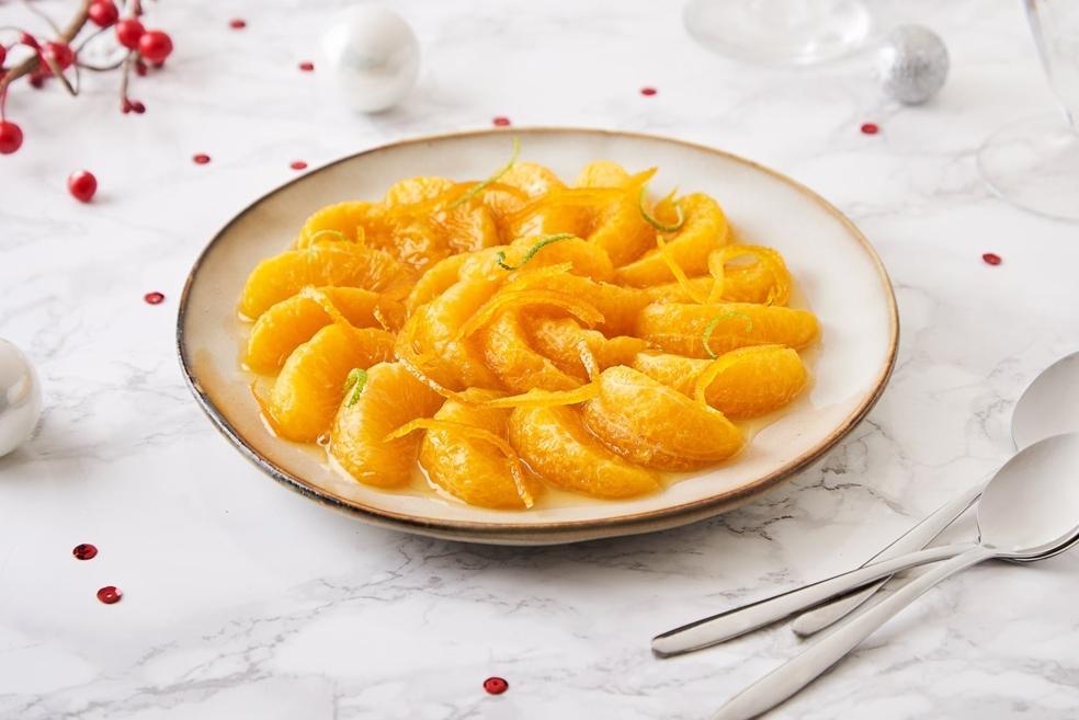 Clémentines flambées à la liqueur de clémentines