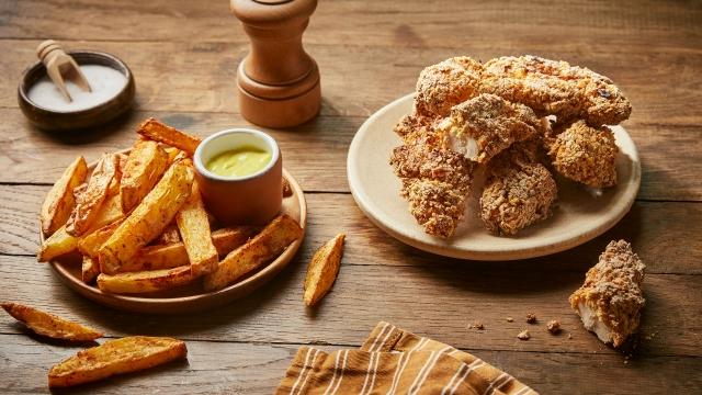 Poulet frit à la friteuse à air chaud