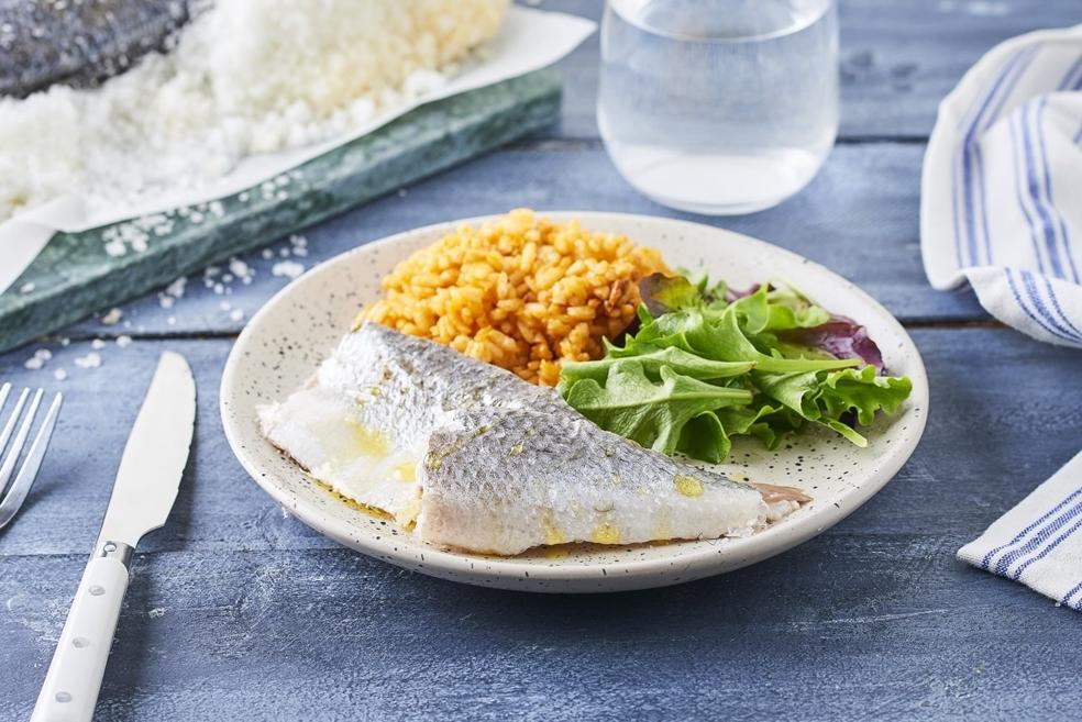 Bar en croûte de sel