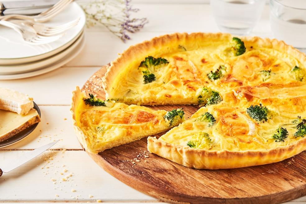 Quiche aux brocolis et aux 2 fromages