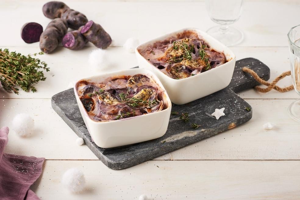 Gratins individuels de pommes de terre au thym
