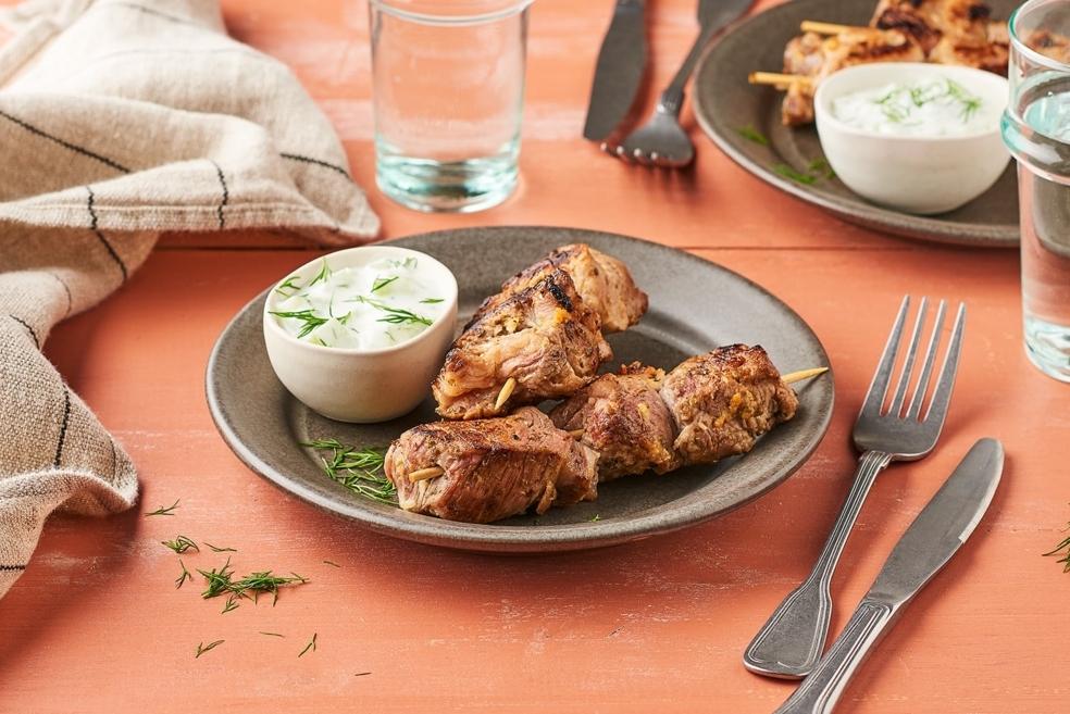 Brochettes de porc souvlaki