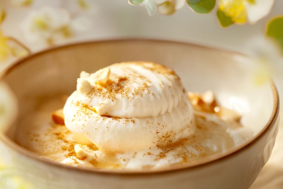 Ile flottante praliné caramel