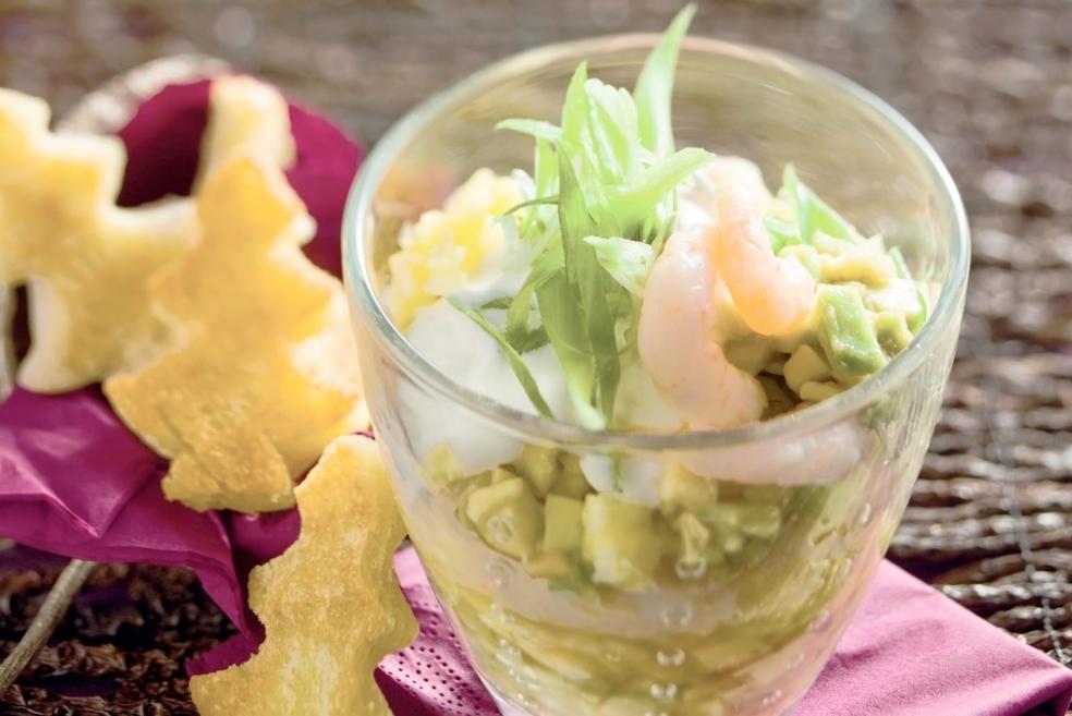 Verrine thaï aux crevettes