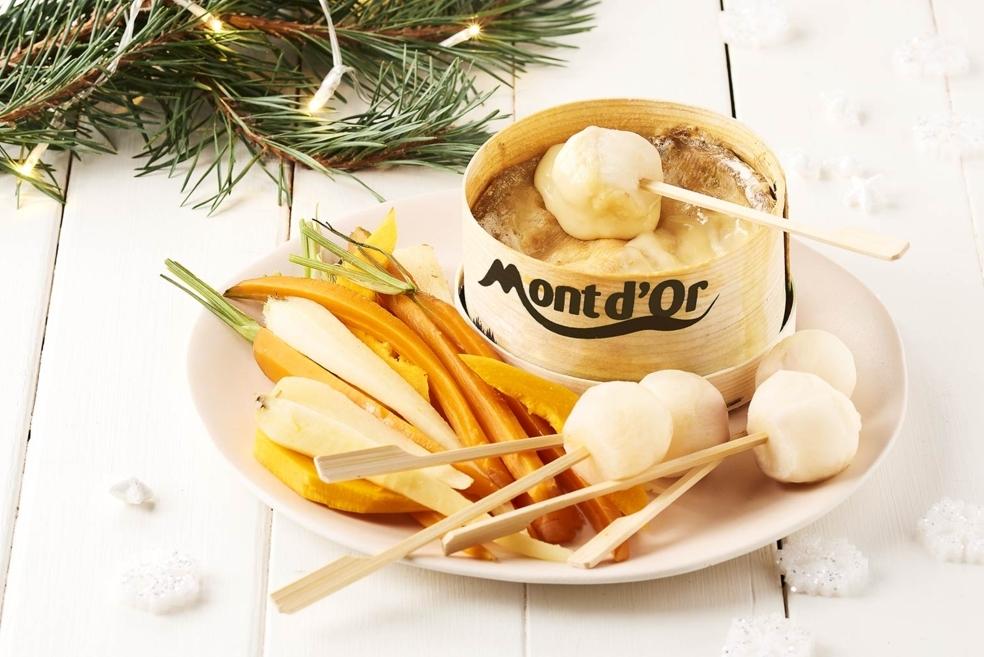 Mont d'Or chaud avec ses légumes d'hiver