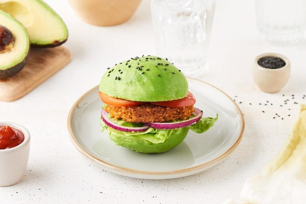 Burger d’avocat vegan