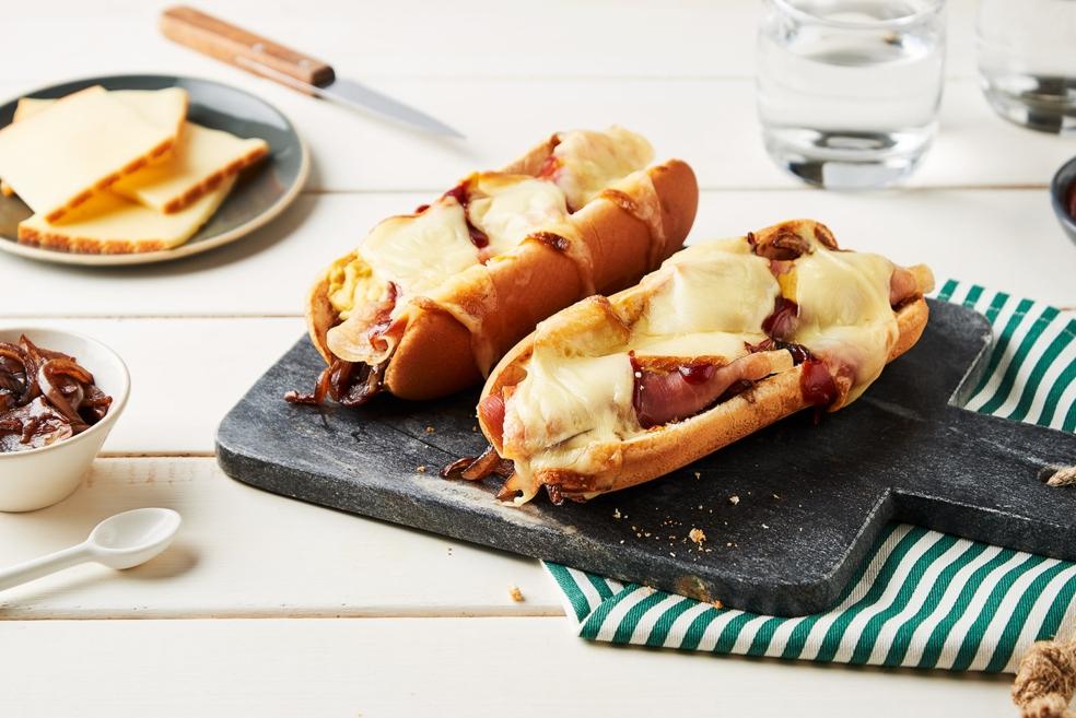 Hot dog à la raclette