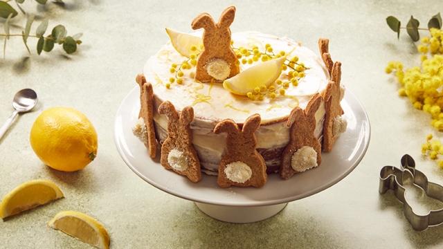 Layer cake de pâques au citron