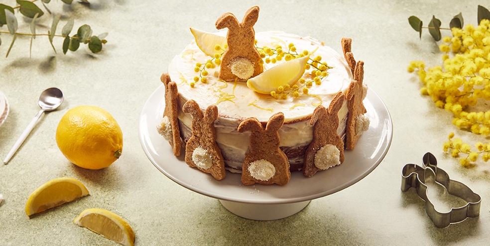 Layer cake de pâques au citron