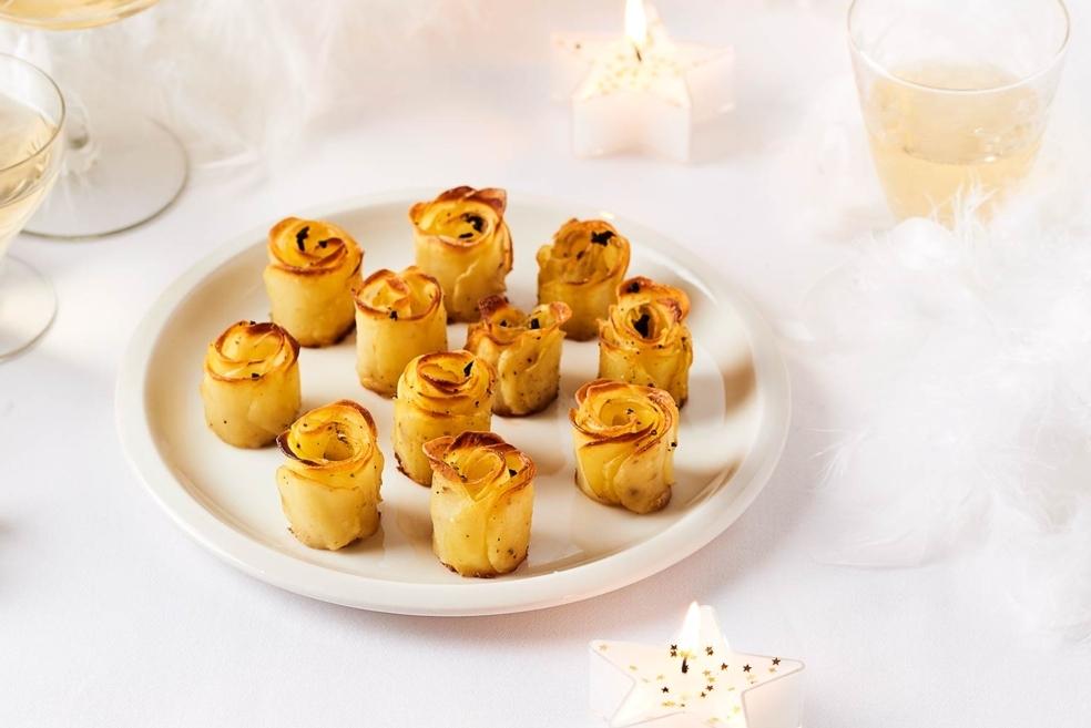 Roses de pommes de terre à la truffe