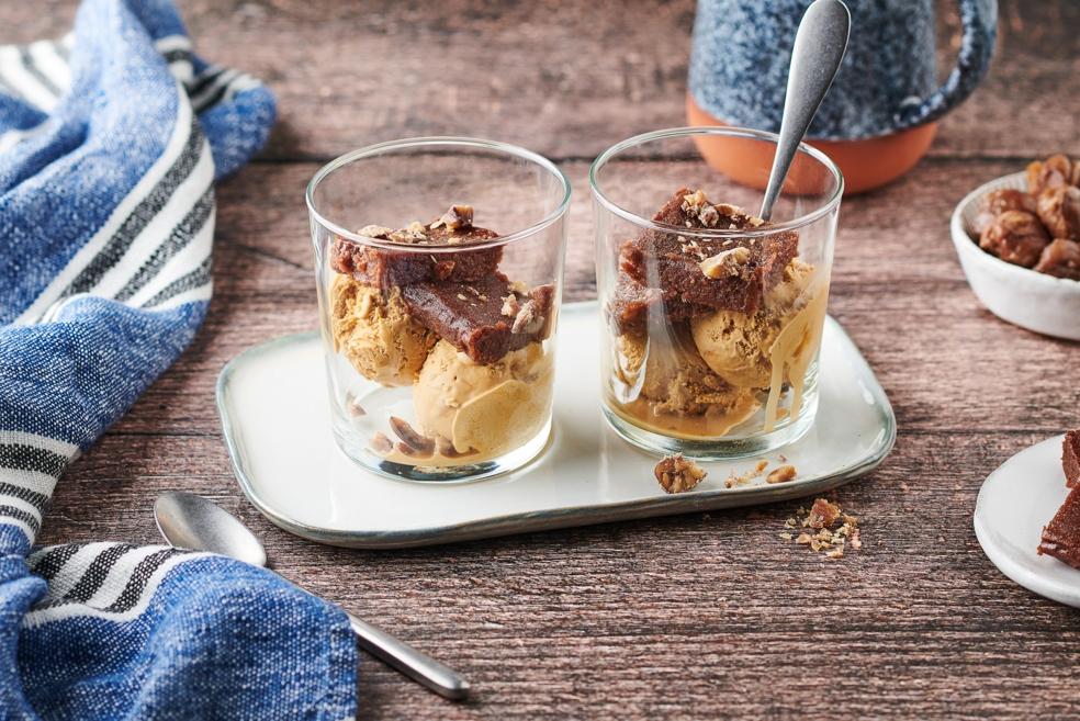 Fondant à la crème de marron et chocolat