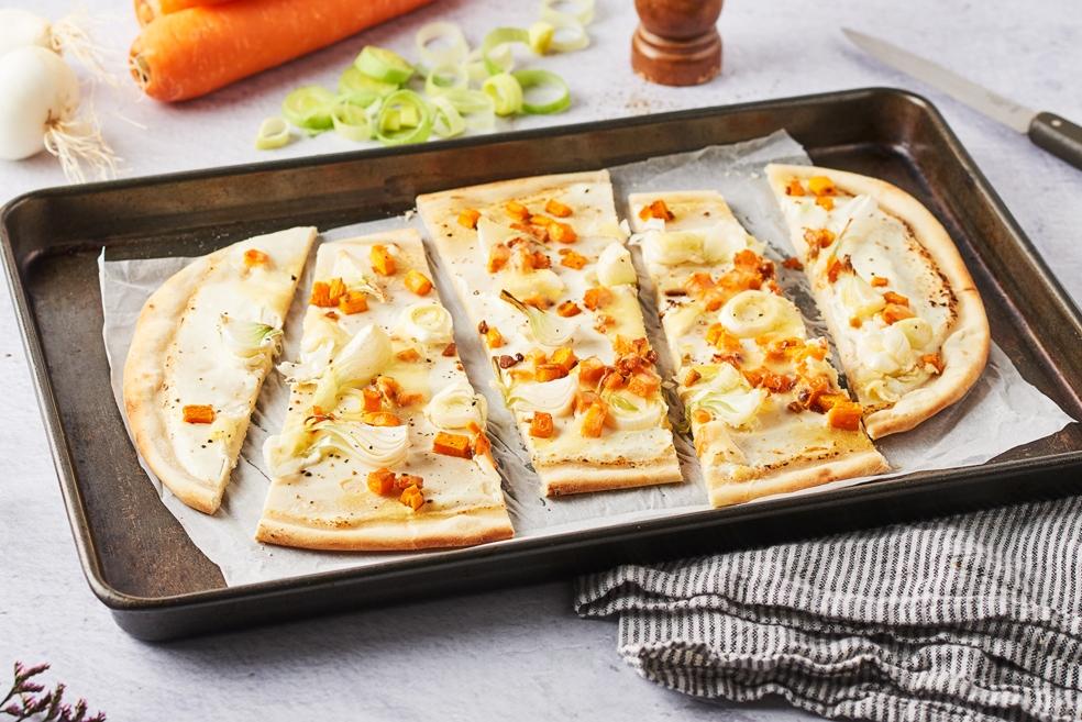 Tarte flambée veggie