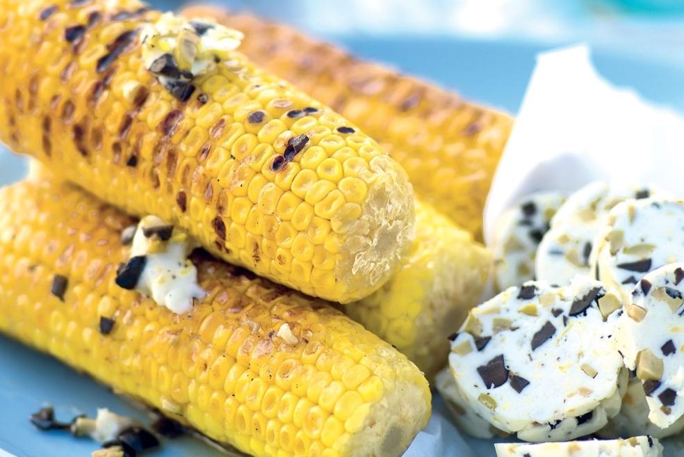 Épis de maïs au beurre d'olives