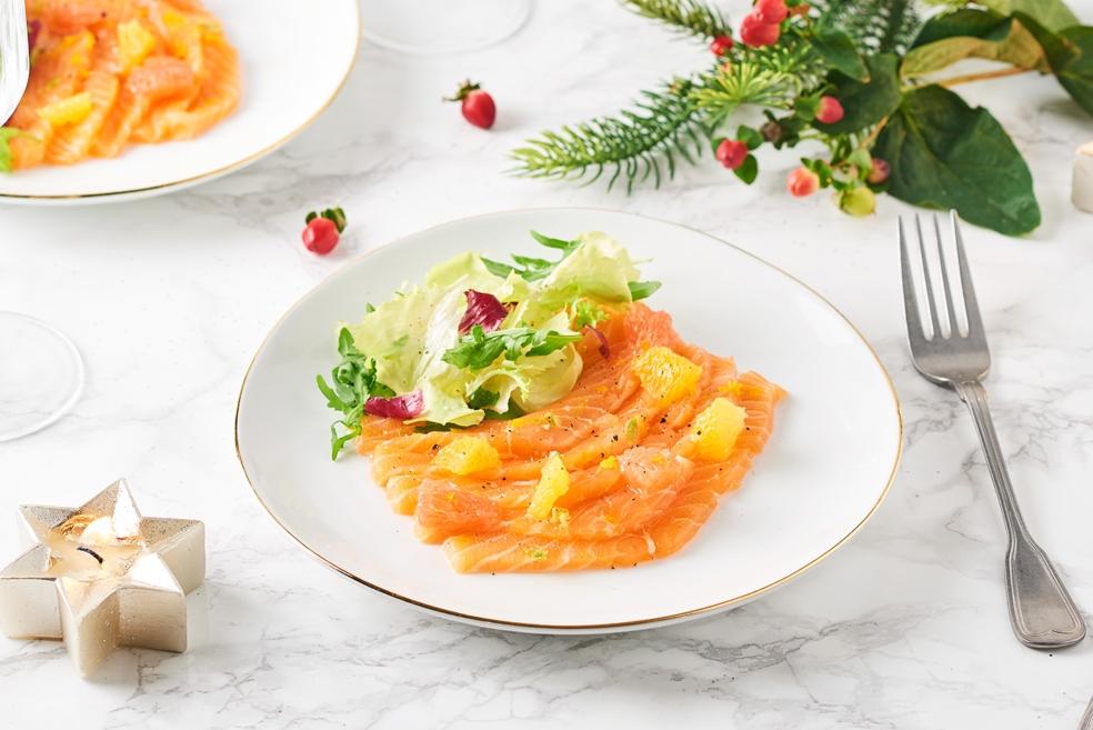 Saumon mariné aux agrumes