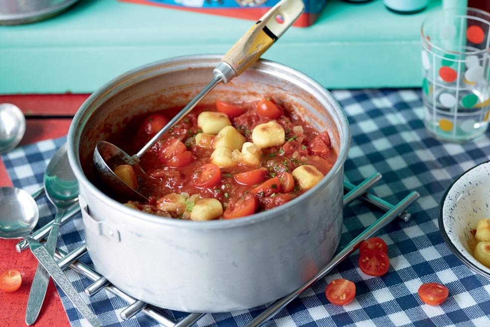 Soupe de tomates aux gnocchi