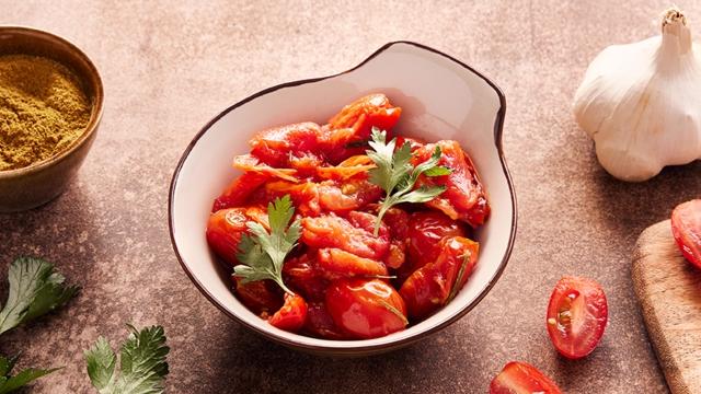 Tomates confites au garam masala