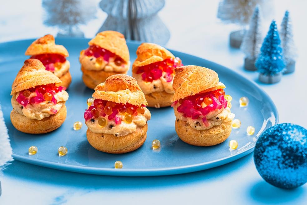 Mini-choux végétariens à la truffe