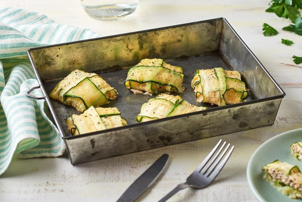 Paupiettes de courgettes à la viande de veau épicée