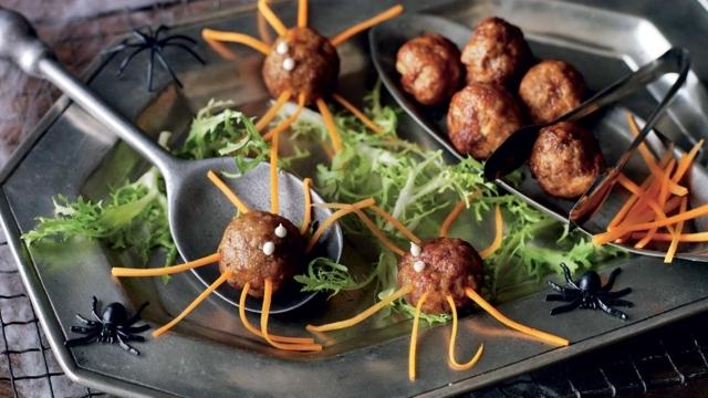 Boulettes d'halloween à la viande hâchée