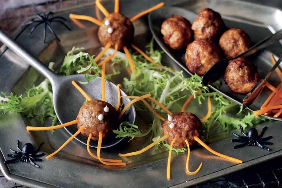 Boulettes d'halloween à la viande hâchée