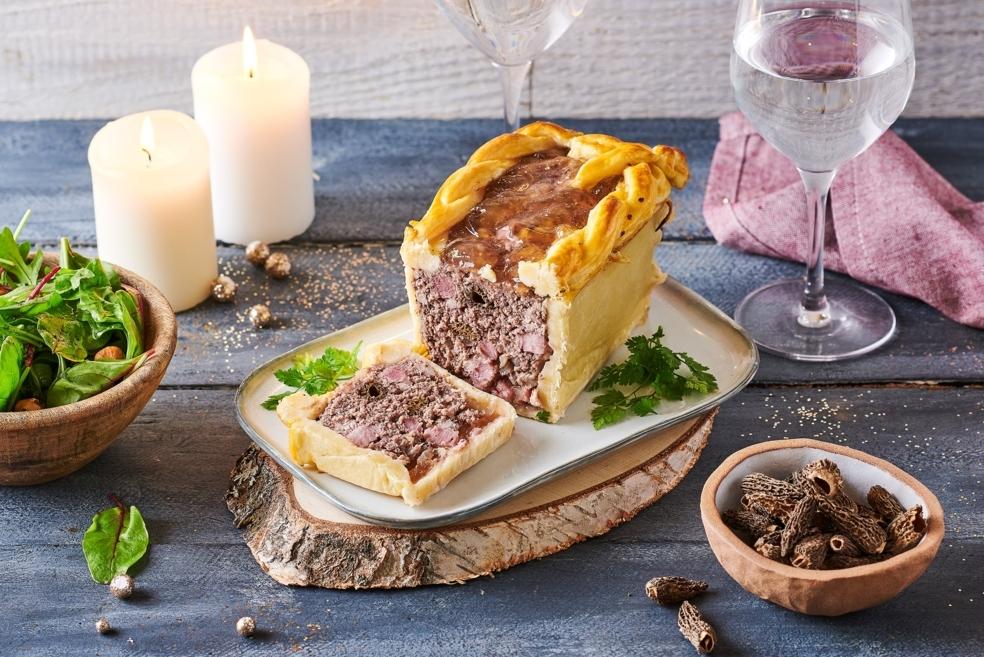 Pâté en croûte aux morilles
