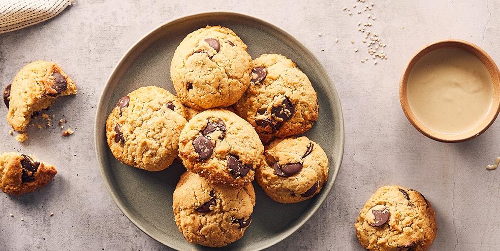 Cookies chocolat et tahini