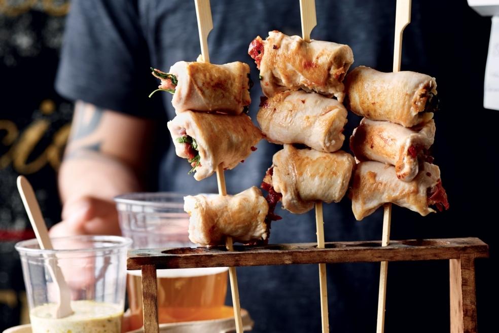 Roulés de poulet à l’italienne