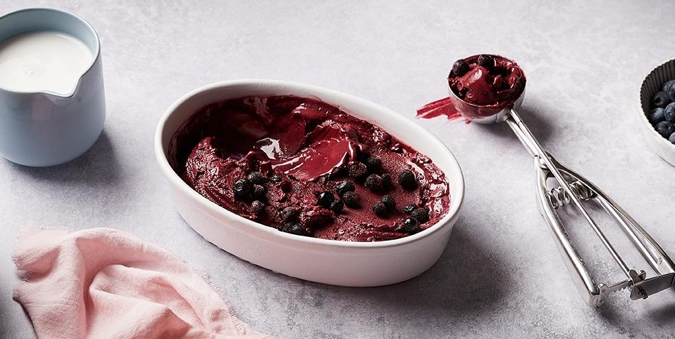 Crème glacée myrtille