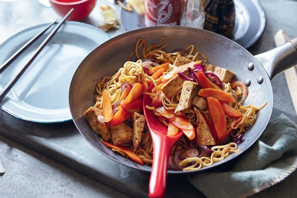 Pad thaï au tofu et gingembre