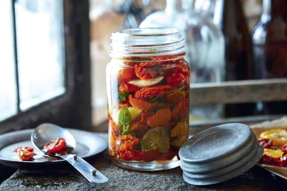 Tomates séchées marinées à l’huile