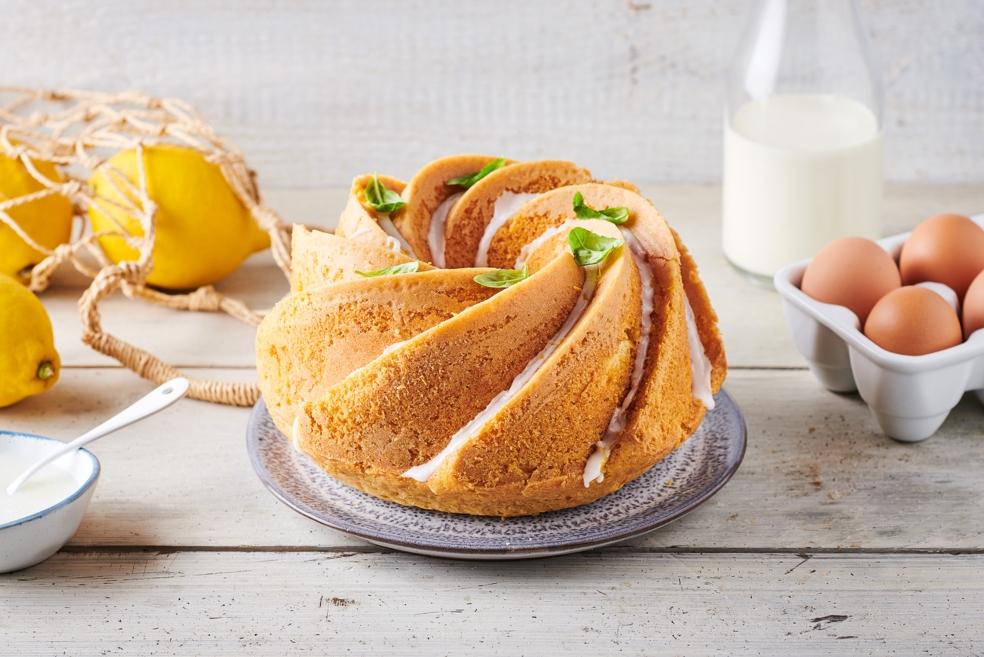 Bundt cake au citron et basilic